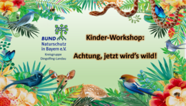 Banner Kinder-Workshop: Achtung, jetzt wird´s wild!