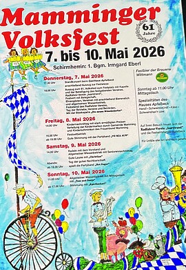 Banner Volksfest Mamming