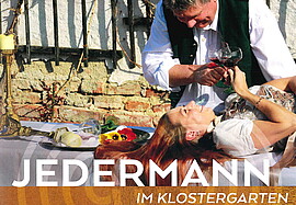Banner JEDERMANN im Klostergarten