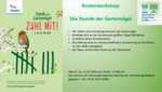 Logo Kinder-Workshop: Die Stunde der Gartenvögel