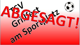 Banner TSV Grillfest "Abgesagt!"