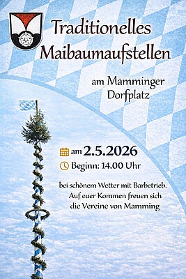 Banner Maibaumaufstellen