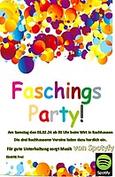 Logo Faschingsgaudi der 3 Bachhauserer Vereine 