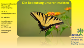 Banner Die Bedeutung unserer Insekten